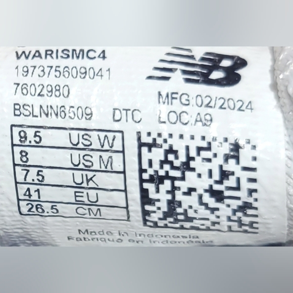 New Balance Fresh Foam Arishi v4 Unisex Size US W9.5 M8 Sea Salt Running Shoes - Picture 9 of 9